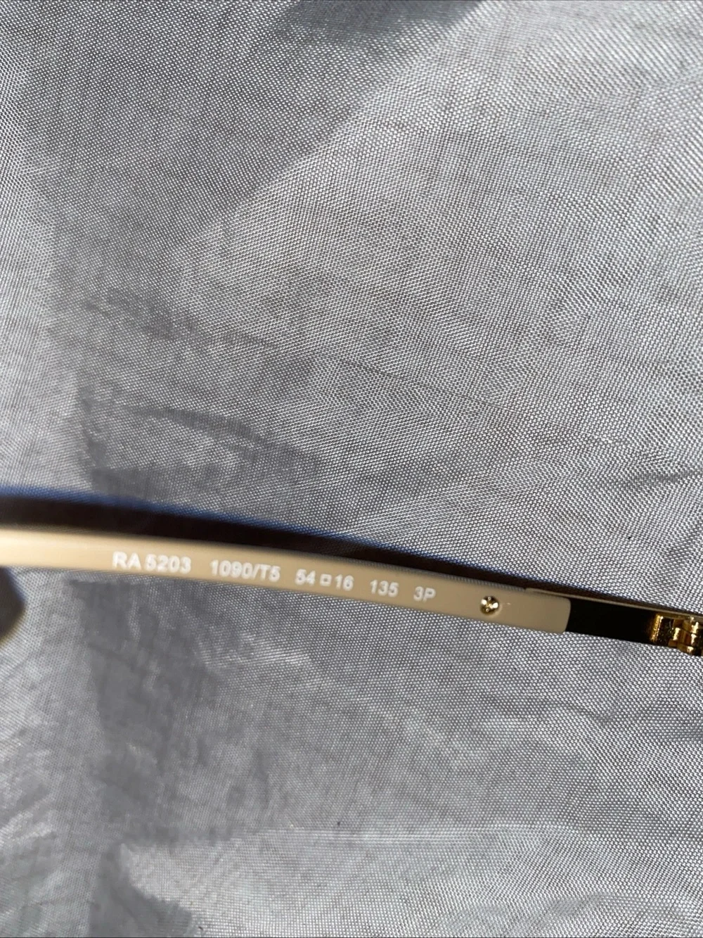 Ralph Lauren Ra5203 1090/T5 Black Gold Cat Eye Polarized Sunglasses W Case